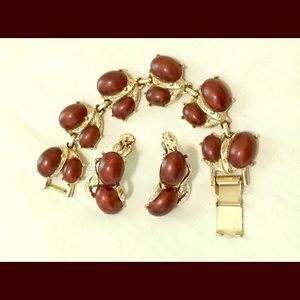 Vintage bracelet with matching earrings